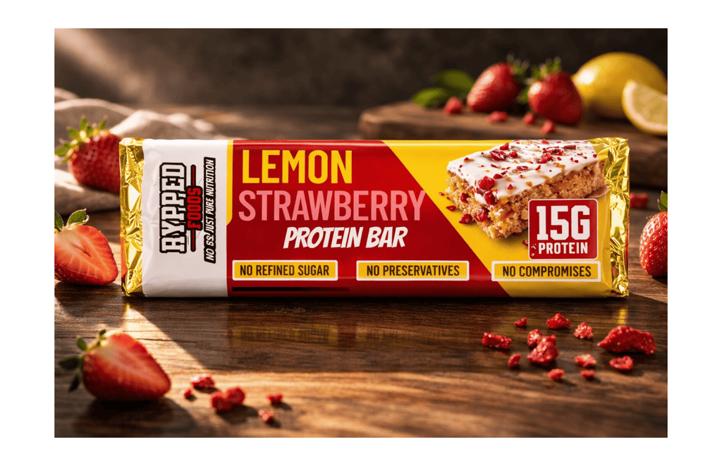 LEMON STRAWBERRY PROTEIN BARS - rypped nutrition