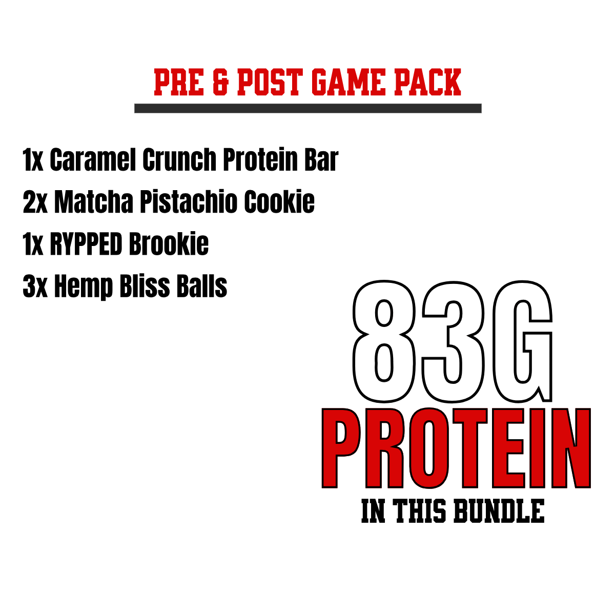 PRE & POST GAME PACK - rypped nutrition